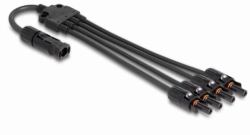 DeLOCK DL4 Solar Splitter Kabel 1 x Stecker zu 4 x Buchse 50 cm schwarz 
