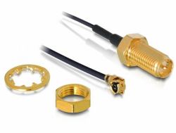 DeLOCK RP-SMA WL antenna I-PEX M / RP-SMA F Schwarz 