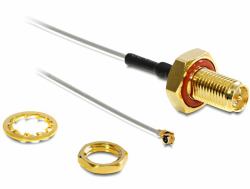 DeLOCK 88458 Signalkabel 0,1 m Schwarz, Gold, Grau, Rot, Silber 