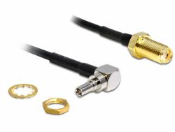 DeLOCK 88466 Signalkabel 0,2 m Schwarz, Gold, Silber 