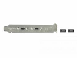DeLOCK Slotblech mit 2 x USB Type-C Port 