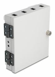 DeLOCK LWL Wandbox für 4 x SC Simplex oder LC Duplex Adapter Metallgehäuse 