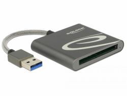 DeLOCK 91525 Kartenleser USB 3.2 Gen 1 [3.1 Gen 1] Grau 
