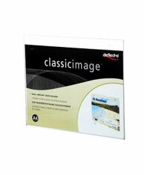 Deflecto 46901 Zeichenhalter und Informationsstand Schilderhalter A4 Polystyrol [PS] Transparent 