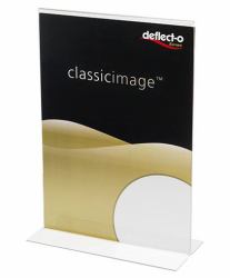 Deflecto 47901 Zeichenhalter und Informationsstand Schilderhalter A5 Polystyrol [PS] Transparent 