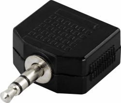Deltaco AA-2 Audio-Kabel 3.5mm Schwarz 