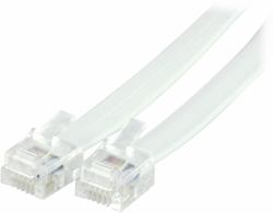Deltaco DEL-159 Telefonkabel 2 m Weiß 