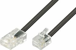 Deltaco DEL-1703S Telefonkabel 3 m Schwarz 