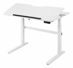 Deltaco DELO-0100 Computer-Tischaufsatz Rechteckige Form Weiß 