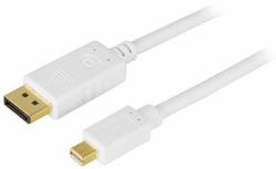 Deltaco DP-1130 DisplayPort-Kabel 3 m mini DisplayPort Weiß 