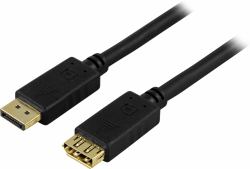 Deltaco DP-1210 DisplayPort-Kabel 1 m Schwarz 