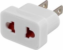 Deltaco GT-400 Kabeladapter EU/AUS/CH socket US socket Weiß 