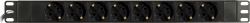 Deltaco GT-8529 Stromverteilereinheit [PDU] 9 AC-Ausgänge 1U Schwarz 