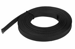 Deltaco Nylon net cable tube OD12 mm, 5 m, bla