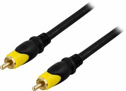Deltaco MM-103 Composite-Video-Kabel 10 m RCA Schwarz 