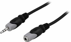 Deltaco MM-164 Audio-Kabel 15 m 3.5mm Schwarz 