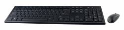 Deltaco TB-114-US Tastatur Maus enthalten Haus RF Wireless QWERTY US Englisch Schwarz  - ausländische Version