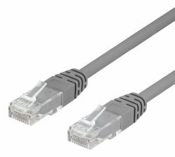 Deltaco TP-60 Netzwerkkabel Grau 0,5 m Cat6 U/UTP [UTP] 