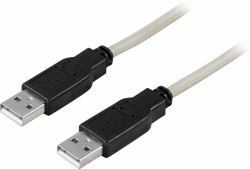 Deltaco USB2-9 USB Kabel USB 2.0 3 m USB A 0,48 Gbit/s Grau 
