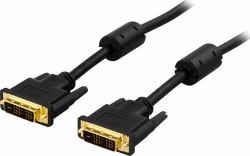 Deltaco VE011-A DVI-Kabel 2 m DVI-D Schwarz 