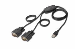 Digitus USB 2.0 zu 2x RS232-Kabel 