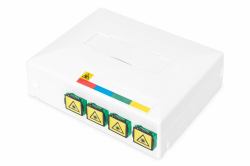 Digitus FTTH Gehäuse mit 4 x SC SX Kupplung 