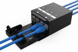 Digitus DN-93708-4 Netzwerkanschlussdose Schwarz 
