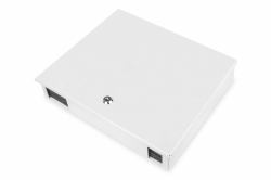 Digitus LWL-Wandgehäuse, Singlemode, bestückt, 24 x LC DX-Adapter und Pigtail 
