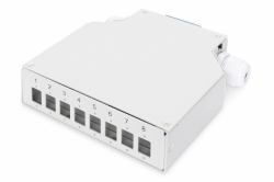 Digitus Hutschienen Spleißbox für 8 LC/DX Kupplungen 