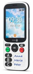 Doro 780X IUP 7,11 cm [2.8"] 117 g Schwarz, Weiß Funktionstelefon 