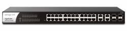 DrayTek P1282 Managed Gigabit Ethernet [10/100/1000] Power over Ethernet [PoE] 1U Schwarz 