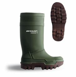 Dunlop PUROFORT THERMO+ WELLINGTON GRN 10 