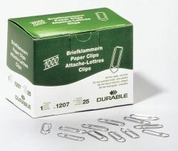 Durable 1207-25 Papierklammer Zink Stahl 1000 Stück[e] 