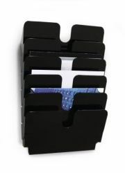 Durable 1700014061 Prospektständer 1 Regale Schwarz 