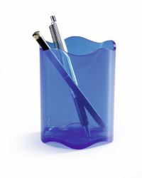 Durable 1701235540 Stiftehalter Blau, Durchscheinend 