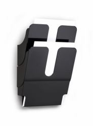 Durable FLEXIPLUS Prospektständer 2 Regale Schwarz 