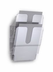 Durable FLEXIPLUS Prospektständer 2 Regale Transparent 