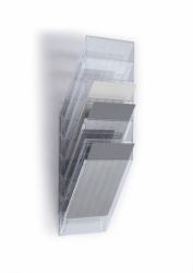 Durable FLEXIBOXX Prospektständer 6 Regale Transparent 