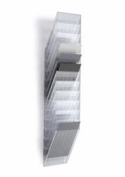 Durable FLEXIBOXX Prospektständer 12 Regale Transparent 