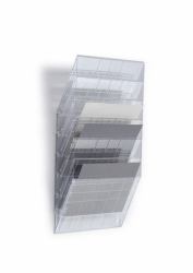 Durable FLEXIBOXX Prospektständer 6 Regale Transparent 