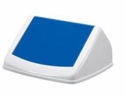 Durable 1801574014 Mülleimer Rechteckig Kunststoff Blau 