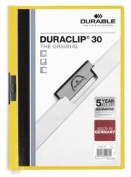 Durable Duraclip 30 Präsentations-Mappe PVC Transparent, Gelb 