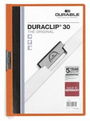 Durable DURACLIP 30 A4 Präsentations-Mappe PVC Orange, Weiß 