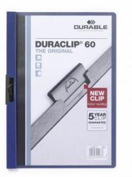Durable Duraclip 60 Präsentations-Mappe PVC Blau, Transparent 