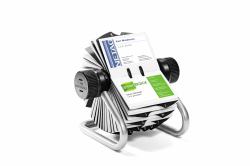 Durable 248123 Visitenkartenhalter Silber 