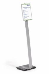 Durable INFO SIGN Informationsstand A4 Acryl, Aluminium Silber 