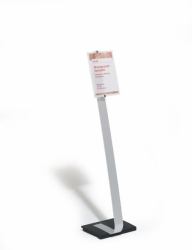 Durable 481823 Zeichenhalter und Informationsstand A4 Acryl Silber 