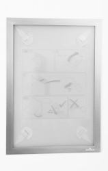 Durable DURAFRAME Wallpaper A4 Schilderhalter Silber 