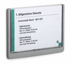Durable 486637 Zeichenhalter und Informationsstand Schilderhalter A5 Kunststoff Graphit 