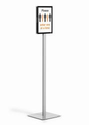 Durable INFO STAND BASIC A4 1 ST 501257 [501257] Informationsstand Metall, Kunststoff Grau 